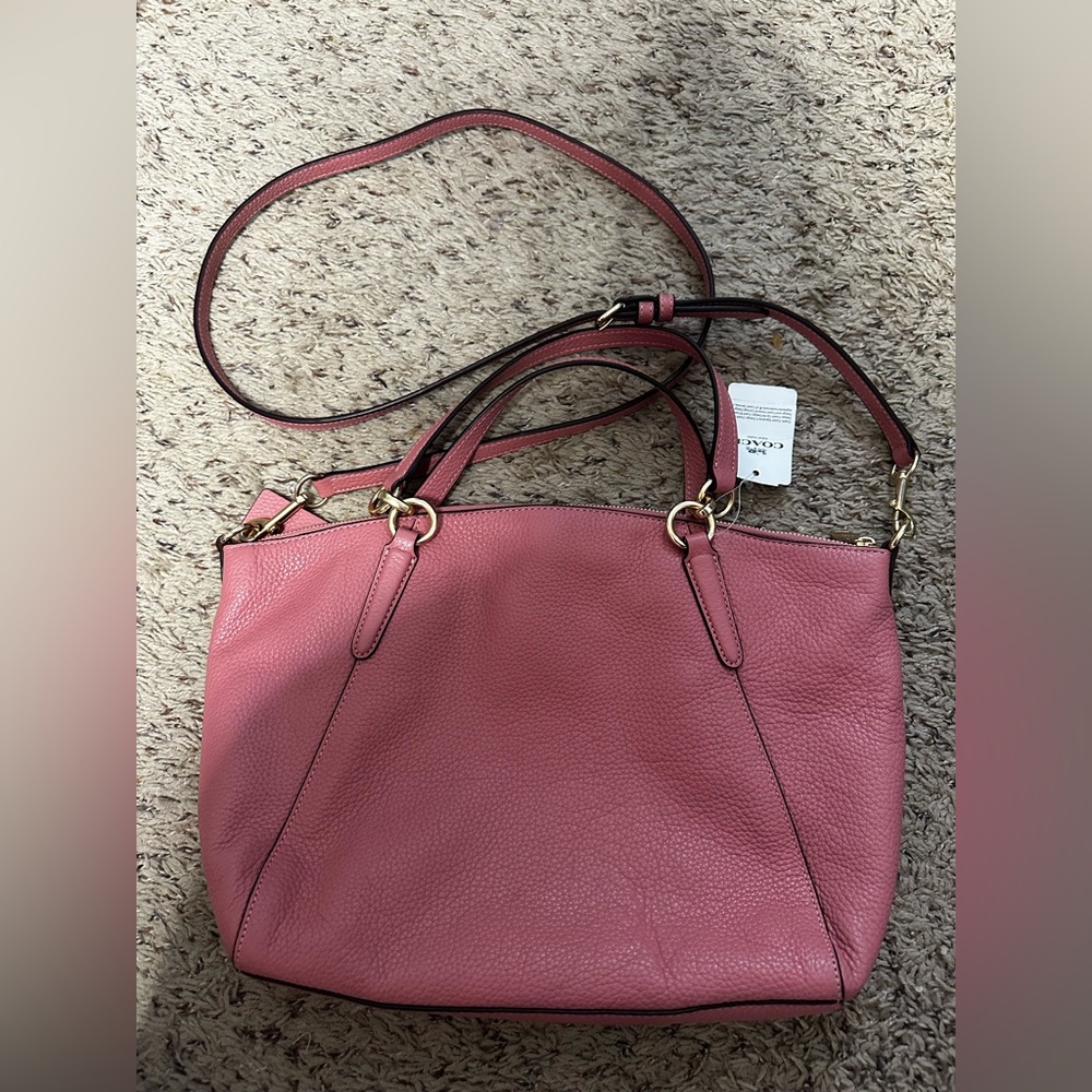 Coach F31077 Small Kelsey Satchel Pebble Leather Vintage Pink - Picture 2 of 5